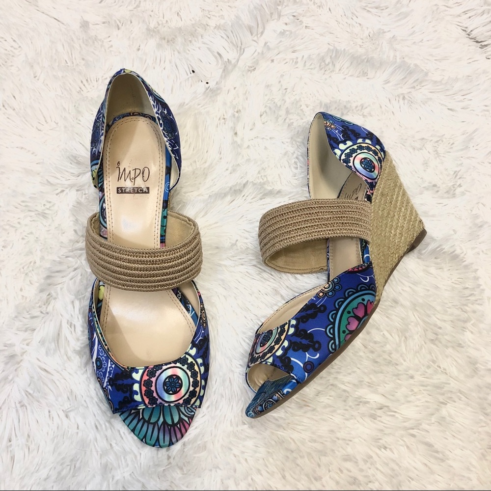 Impo Stretch Multi-Color Wedges Size 9M